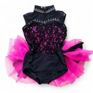 Weissman Black and Pink Dance Costume